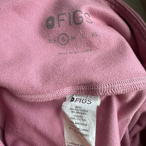FIGS Dusty Rose Performance Underscrub Leggings with Pockets Women's Small - Picture 5 of 5